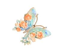 Fermaglio a farfalla con cristalli scintillanti e strass, decorazione per abiti casual o occasioni formali. Ago a farfalla luccicante con strass, alla moda, Taglia unica, come descritto