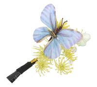 Fermaglio a Farfalla e Fiore Decorativo per Chioma, Laterale | Plastica Leggera, Presa Antiscivolo, Stile Romantico e Artistico, per Raccolti Sciolti, Feste e Foto