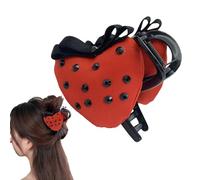 Fermaglio a forma di fragola, accessori per acconciature alla moda, a forte tenuta, per donne, ragazze, studenti, uscite quotidiane, shopping, viaggi, feste, concerti, danza, università, scuola