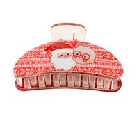 Fermaglio a forma di pupazzo di neve, con forte tenuta, per vari tipi di capelli, per feste, uso quotidiano, decorazione per capelli