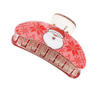 Fermaglio a forma di pupazzo di neve, con forte tenuta, per vari tipi di capelli, per feste, uso quotidiano, decorazione per capelli