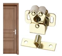 Fermaglio a per porte interne, chiusura porta 'armadio, fermaporta porta 'armadio, chiudiarmadio in acciaio inox, chiavistello per mobili, doppio rullo, fibbia per porta 'armadio