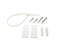 Fermaglio Antiribaltamento per Mobili in Plastica Bianco 10 Set | Ancoraggio per Armadi e Cassettiere, Uso Domestico, per Ragazzo Ragazza e Animali