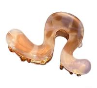 Fermaglio Capelli Donna per piccolo Elegante Mezza Shiny Fermaglio | per costruzione in ferrolega leggera, presa per sicura che non tira né strappa i capelli, comfort il giorno(Light Pink)