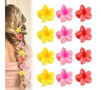 Fermaglio Capelli Fiore, 12 Pcs Fermagli Fiori per Capelli, Mollette per Capelli Fiore, Antiscivolo, Accessori per Donne e Ragazze