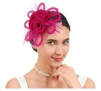 Fermaglio Capelli Sposa Piume Perle Rete Elegante | Piume delicate e perle eleganti, design retrò tempo per un look da sposa raffinato e unico(H)