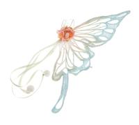 Fermaglio Chioma Farfalla Grandi Stile Cinese | Bambine e Ragazze, Accessorio Elegante per Cosplay e Ogni Occasione, Pallina Soffice e Frange Lunghe