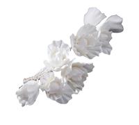 Fermaglio Chioma Sposa Bianco Fiori in Polymer Clay