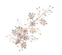 Fermaglio Chioma Sposa in Lega con Cristalli, 14x7x1cm | Accessorio Raffinato e Riutilizzabile, per Matrimonio e Servizio Fotografico, per Veli e Acconciature Colore Casuale