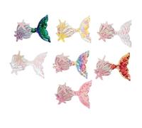 Fermaglio Coda da Sirena 7 Pezzi per Jeans e Chioma | Applicazioni Decorative Delicate, per Progetti Creativi e Costumi Cosplay, Stile Bello ed Elegante Colore Casuale