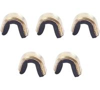 Fermaglio composto per arco a freccia, realizzato in ottone con anello interno in nylon antiscivolo per mantenere la posizione della nock e l'affidabilità della corda dell'arco (nero) pratico e