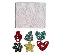 Fermaglio di carta per le vacanze, stampo in resina con Babbo design, materiali in silicone di alta qualità, per gli amanti del fai da te, set di segnalibri