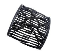 Fermaglio elastico per capelli, pettine magico da donna, fermaglio creativo per capelli, doppio pettine per coda di cavallo bassa, regolabile, per capelli quotidiani