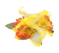 Fermaglio Fiore Plumeria Grande Beige per Chioma, Clip Laterale