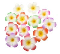 Fermaglio Fiore Plumeria Hawaiano 9cm in Schiuma 12 Pezzi