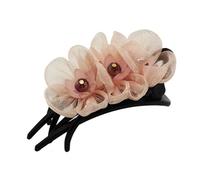 Fermaglio for capelli con fermaglio for capelli da donna, for adulti, con fermaglio a forma di fiore, for capelli a becco d'anatra, for capelli fissi della madre(Pinkthree)