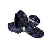 Fermaglio for capelli dallo stile squisito, alla moda e versatile, compatibile con lo squalo da donna(Blue floral fragment)