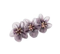 Fermaglio for capelli Fiore Fermaglio for capelli a molla Fermaglio for capelli in tessuto di cristallo Accessori for capelli Fermaglio tutto in uno(Elegantpurple)