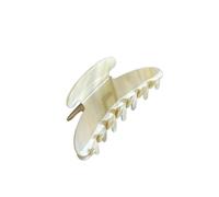 Fermaglio for capelli retrò in acetato, grande, a forma di granchio, a squalo, semplice accessorio alla moda for, compatibile con le donne(D)