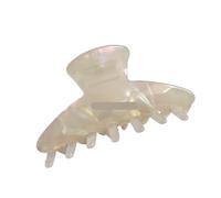 Fermaglio for capelli retrò in acetato, grande, a forma di granchio, a squalo, semplice accessorio alla moda for, compatibile con le donne(E)