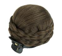 Fermaglio for capelli sintetici, chignon intrecciato, fermaglio for capelli da ballerina, scrunchies a ciambella, artiglio, copri chignon finto, chignon(Q)