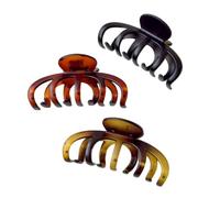 Fermaglio for Capelli Zucca Con Stampa Leopardata Da 3 Pezzi, Squalo Di Grande Volume Nella Parte Posteriore Della Testa