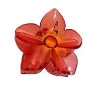 Fermaglio forma di fiore per capelli, fermaglio per capelli, clip per capelli trasparente spessa per vacanze al mare, copricapo tropicale con forte forza di serraggio per ragazze adolescenti, feste