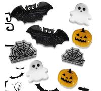 Fermaglio per artigli di Halloween, mini fermagli per artigli, accessori, regali per bambini, decorazioni per la testa spettrali, design a tema festivo con zucca, fantasma, ragnatela