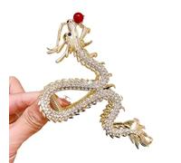 Fermaglio per capelli 2024 Drago Zodiaco,Artiglio del drago dei capelli del capodanno cinese,Accessori per capelli personalizzati per capodanno cinese creativo