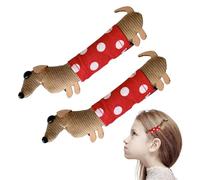 Fermaglio per capelli a bassotto, set da 2 fermagli per capelli per cani, belle mollette laterali, adorabili per cani, eleganti, 10 cm, per donne, adolescenti, ragazze