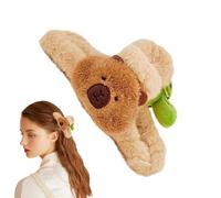 Fermaglio per capelli a carpincho - Accessorio in peluche in tessuto da 5,5 pollici | Fermacravatta per capelli 14 cm, per capelli unici fatti a mano, belli e interessanti per donna