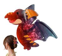 Fermaglio per capelli a di dinosauro, in acrilico, per donne, ragazze, bambini