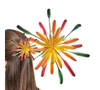 Fermaglio Per Capelli A Di Fuoco Per Capodanno,Decorazione Leggera Colorata Antiscivolo - Per La Notte Di San Silvestro - Per Uso Quotidiano Viaggio Festa Nuziale Estate Compleanno