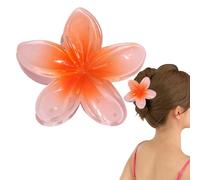 Fermaglio per capelli a di hawaiano, Fl ower Ha ir Claw Clip s - Hawaiian Cla w - Clip grandi o spesse e sottili, accessori di bellezza colorati per ragazze, donne, signore