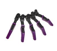 Fermaglio per capelli a doppia cerniera luminoso, colore brillante, confezione da 5, per donne per lo styling e l'uso in salone, multiuso