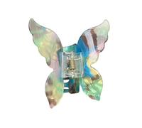 Fermaglio per capelli a farfalla: artiglio iridescente 3D, grazioso accessorio per capelli mezzo-up, forcina da ragazza | Design casuale in stile coreano, per una serata quotidiana, per appuntamenti