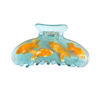 Fermaglio per capelli a forma di acquario, clip per capelli in acetato, grandi fermagli per capelli per donne, divertenti fermagli per capelli per ragazza