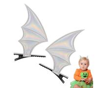 Fermaglio per capelli a forma di ali di pipistrello, accessori gotici, per donne e ragazze, per Halloween, cosplay e feste in costume