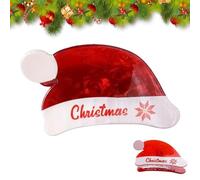 Fermaglio per capelli a forma di cappello di Natale, clip per capelli da donna a forma di cappello di Natale, clip per capelli sottili e spessi, alla moda, antiscivolo, per viaggi, appuntamenti