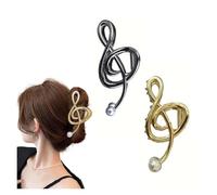 Fermaglio per capelli a forma di chiave di violino, clip per capelli a forma di chiave di violino, clip per capelli a forma di chiave di sol, design unico, clip per capelli a forma di nota musicale,