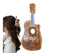 Fermaglio per capelli a forma di chitarra, divertente clip per capelli per festival musicali, fermagli per capelli, in acetato, per, code di cavallo, alla per capelli per uso
