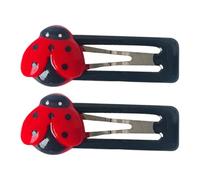 Fermaglio per capelli a forma di coccinella, elegante, regolabile, per ufficio e casa