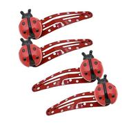 Fermaglio per capelli a forma di coccinelle per festa di compleanno a forma di animale, fermaglio per capelli da donna e ragazza, 4 pezzi