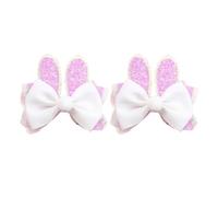 Fermaglio per capelli a forma di coniglietto pasquale, comodo fermaglio per capelli, adatto per varie acconciature, 2 pezzi