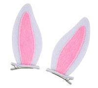 Fermaglio per capelli a forma di coniglio, 2 pezzi, con presa sicura, accessori per bambini e adulti, leggeri, pratici fermagli per capelli per bambini