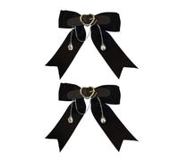 Fermaglio per capelli a forma di cuore con fiocco, per feste di Halloween, per donne e ragazze, per scattare foto, coda di cavallo, forcina per capelli