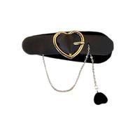 Fermaglio per capelli a forma di cuore con fiocco, per feste di Halloween, per donne e ragazze, per scattare foto, coda di cavallo, forcina per capelli