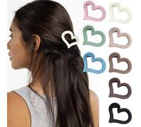 Fermaglio per capelli a forma di cuore di medie dimensioni, antiscivolo, forte tenuta, per capelli di medio spessore, per donne e ragazze, accessorio per capelli hawaiani