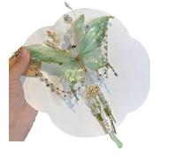 Fermaglio per capelli a forma di farfalla con nappa, design a farfalla e perline, per acconciature, grandi fermagli per capelli a forma di ala di fata, elegante barretta per feste da indossare tutti i