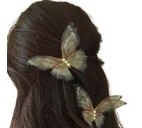 Fermaglio per capelli a forma di farfalla con perle, accessori per foto, gioielli per capelli